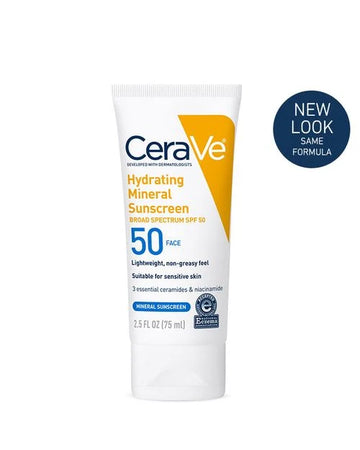 Cerave Hydrating Mineral Sunscreen SPF50 75 ml