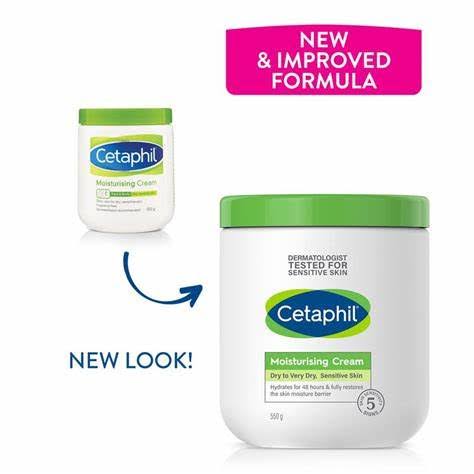 Cetaphil Moisturizing Cream Face & Body Dry Sensitive Skin 550G