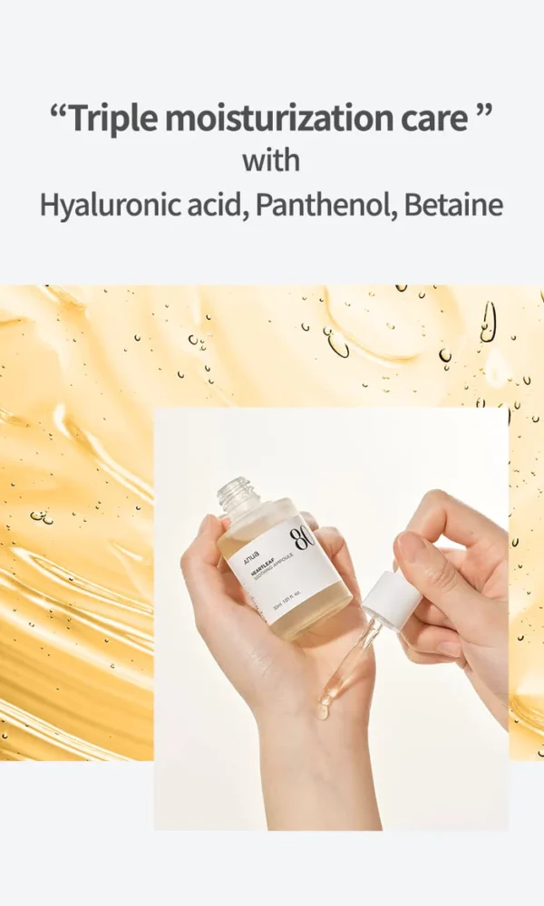 Anua Houttuynia Cordata 80% Moisture Soothing Ampoule Korea - Image 6