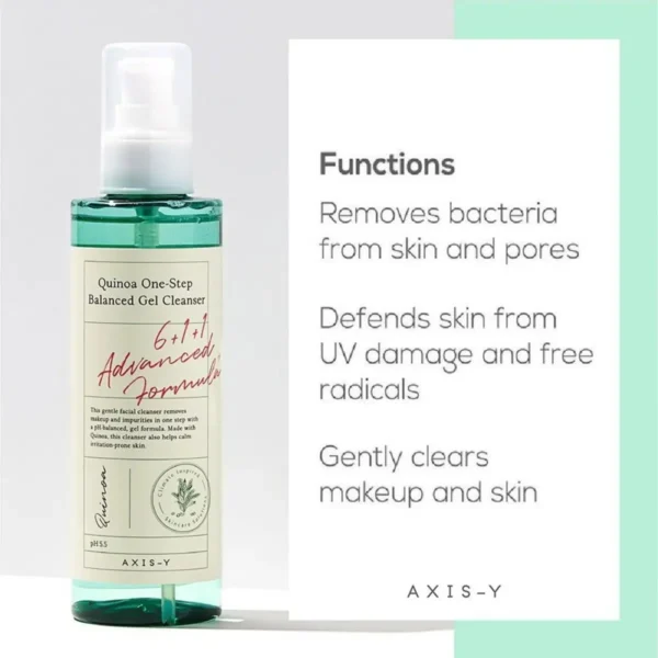 AXIS-Y Quinoa One Step Balanced Gel Cleanser 180 ml - Image 2