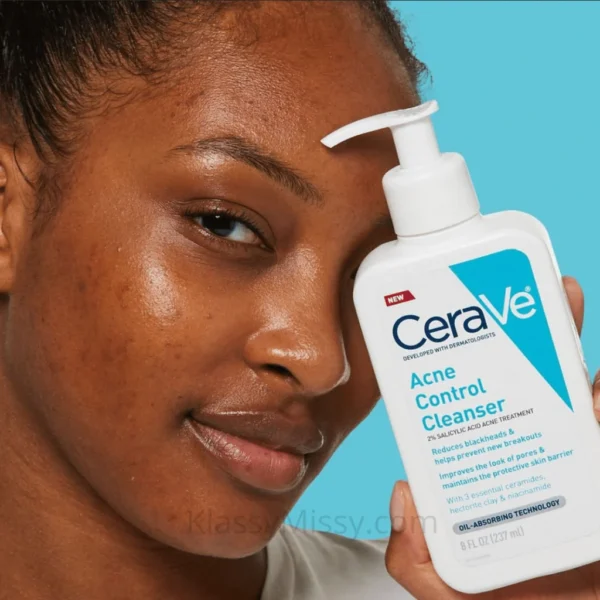 CERAVE ACNE CONTROL CLEANSER 2% SALICYLIC ACID ACNE TREATMENT 237ML - Image 3