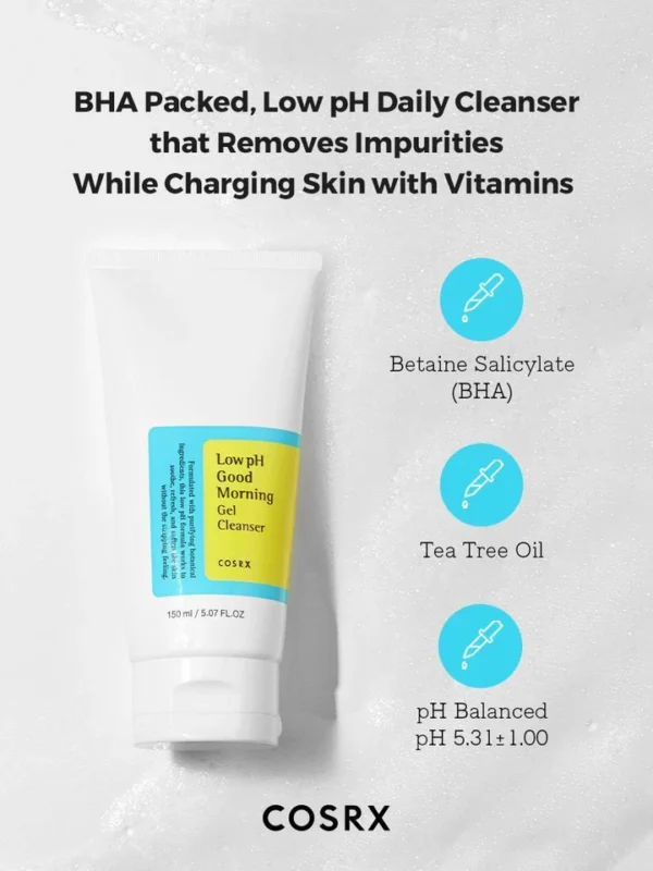COSRX – Low pH Good Morning Gel Cleanser 150ml - Image 3