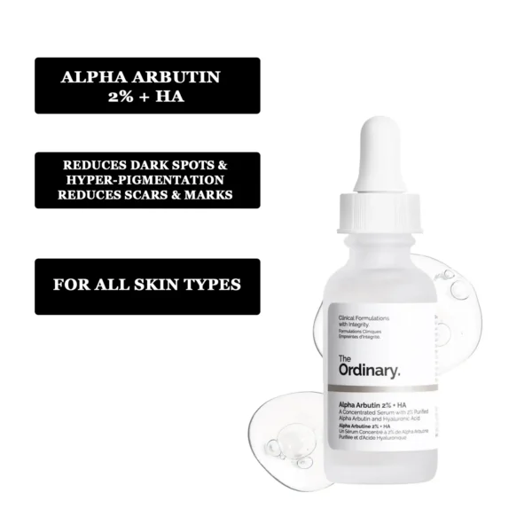 The Ordinary Alpha Arbutin 2% + HA Concentrated Serum 30ml. - Image 2