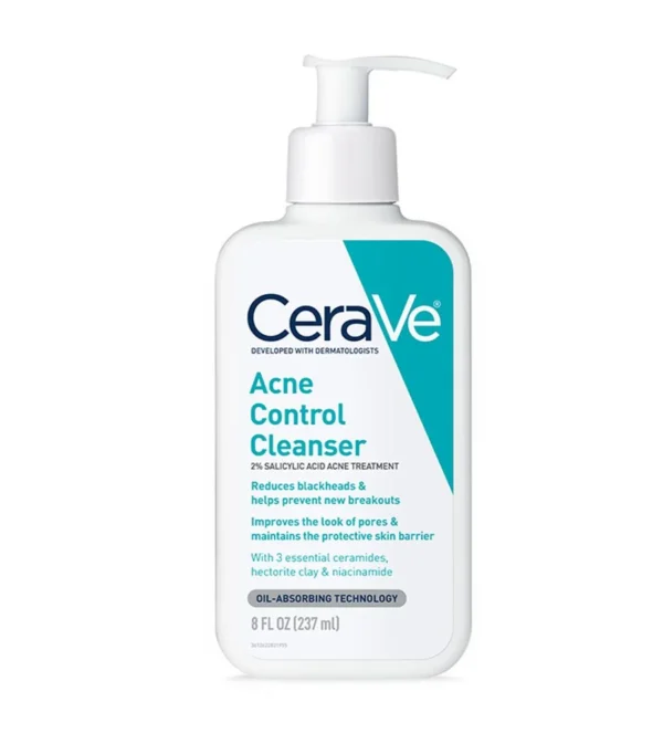 CERAVE ACNE CONTROL CLEANSER 2% SALICYLIC ACID ACNE TREATMENT 237ML