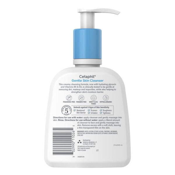 Cetaphil Gentle Cleanser 236ml Dry Sensitive Skin - Image 2
