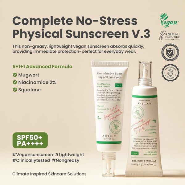 Axis Y Complete No-Stress Physical Sunscreen - Image 2