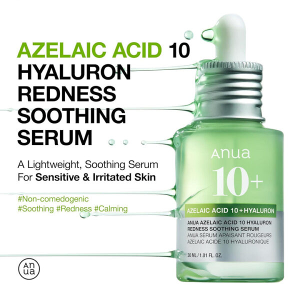 Anua - Azelaic Acid 10 Hyaluron Redness Soothing Serum - 30Ml - Image 2