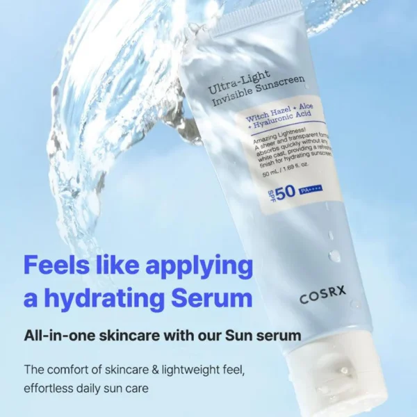 COSRX Ultra-Light Invisible Sunscreen SPF50 PA++++ - Image 3