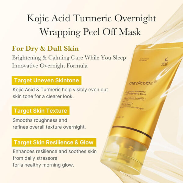 Medicube Kojic Acid Turmeric Night Wrapping Mask 75ml - Image 2